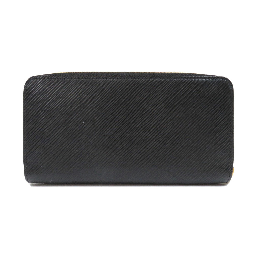 Louis Vuitton Love coin Zippy purse Leather Long Wallet Lock Epi Black